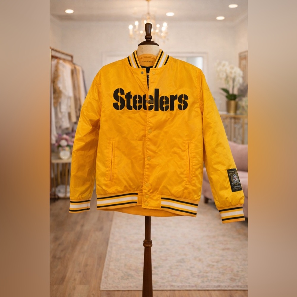 NWT Medium Yellow Steelers Men's Jacket